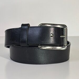 Bent Rails Top Grain Leather Belt | Black Classic | Made in USA | Size 34